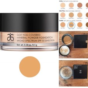 TESTER w BOX Arbonne Got You Covered Powder OLIVE